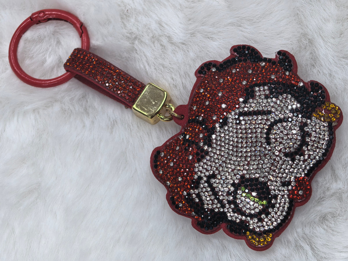 Bling Bling Full Rhinestone Cartoon Key Chain | Cute Handbag Accessory